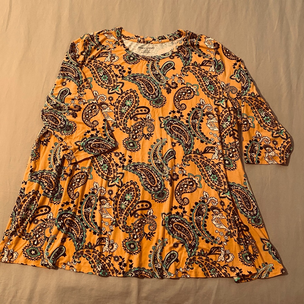 Golden yellow Jessica London tunic size 26-28